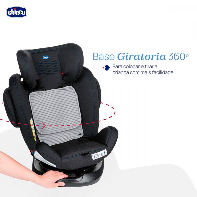 Cadeira Para Auto Chicco 0-36 kg Isofix e Rotação 360 Único Plus